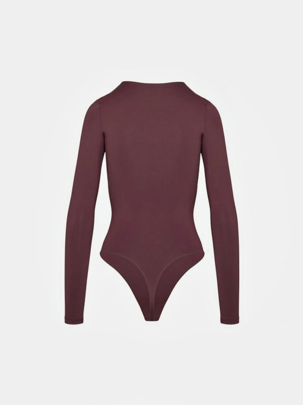 Aritzia Original Contour Prosperity Crew Bodysuit Burgundy Small - Picture 4 of 7